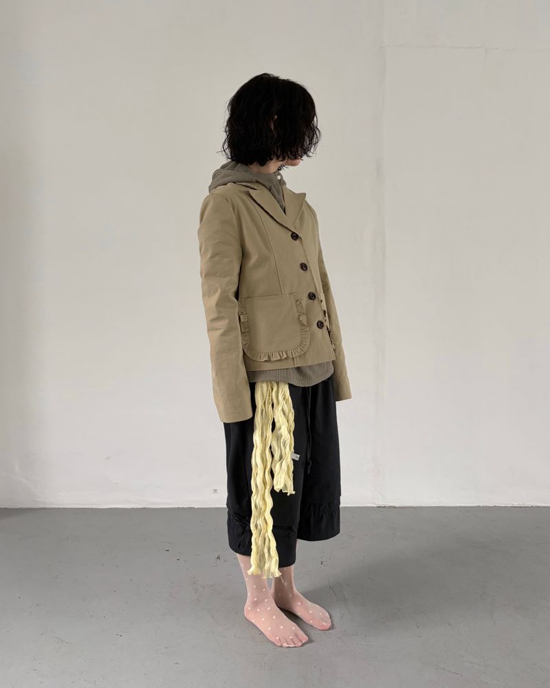 Diagonal Henley Hoodie