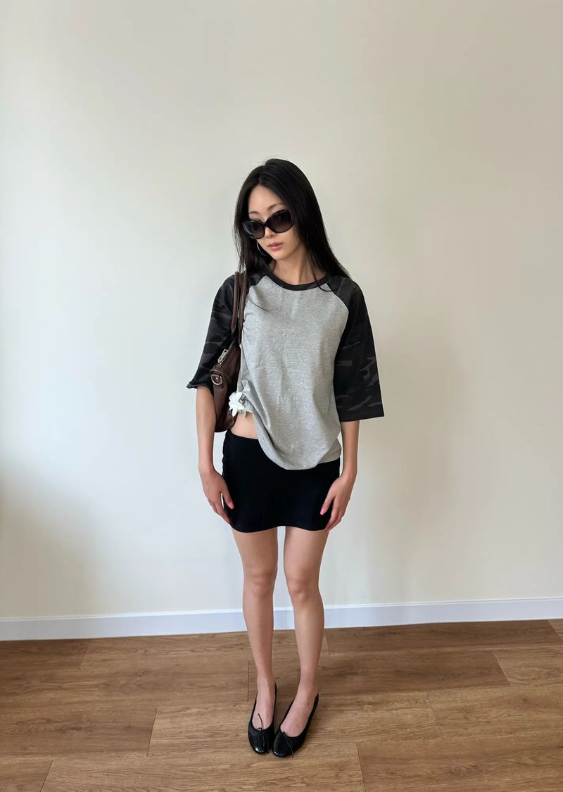 lowrise mini skirt
