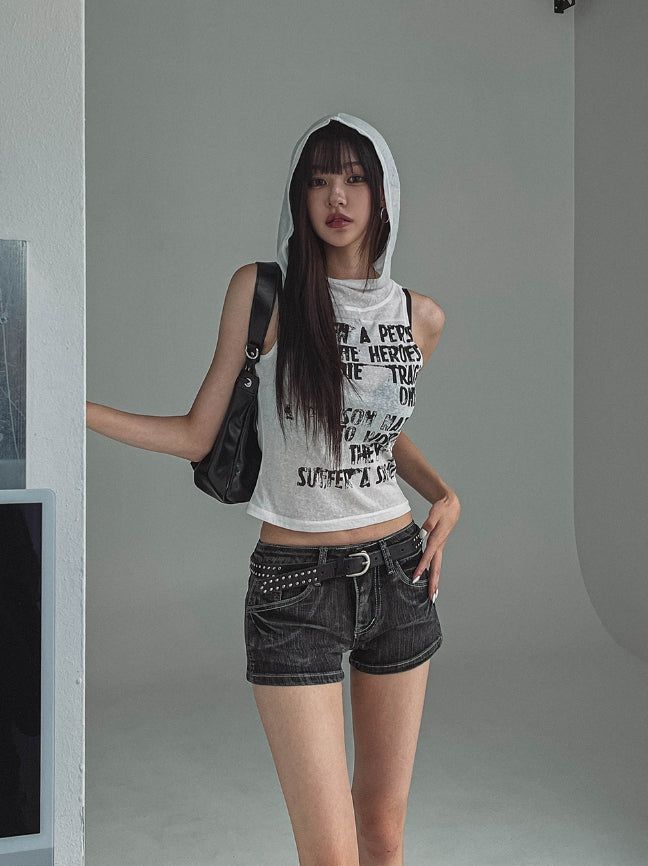 Vintage Low Back Pocket Short Pants