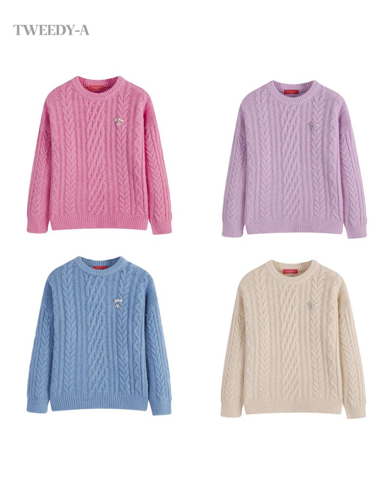Willie Twisted Pullover Knit Top 4 Colors