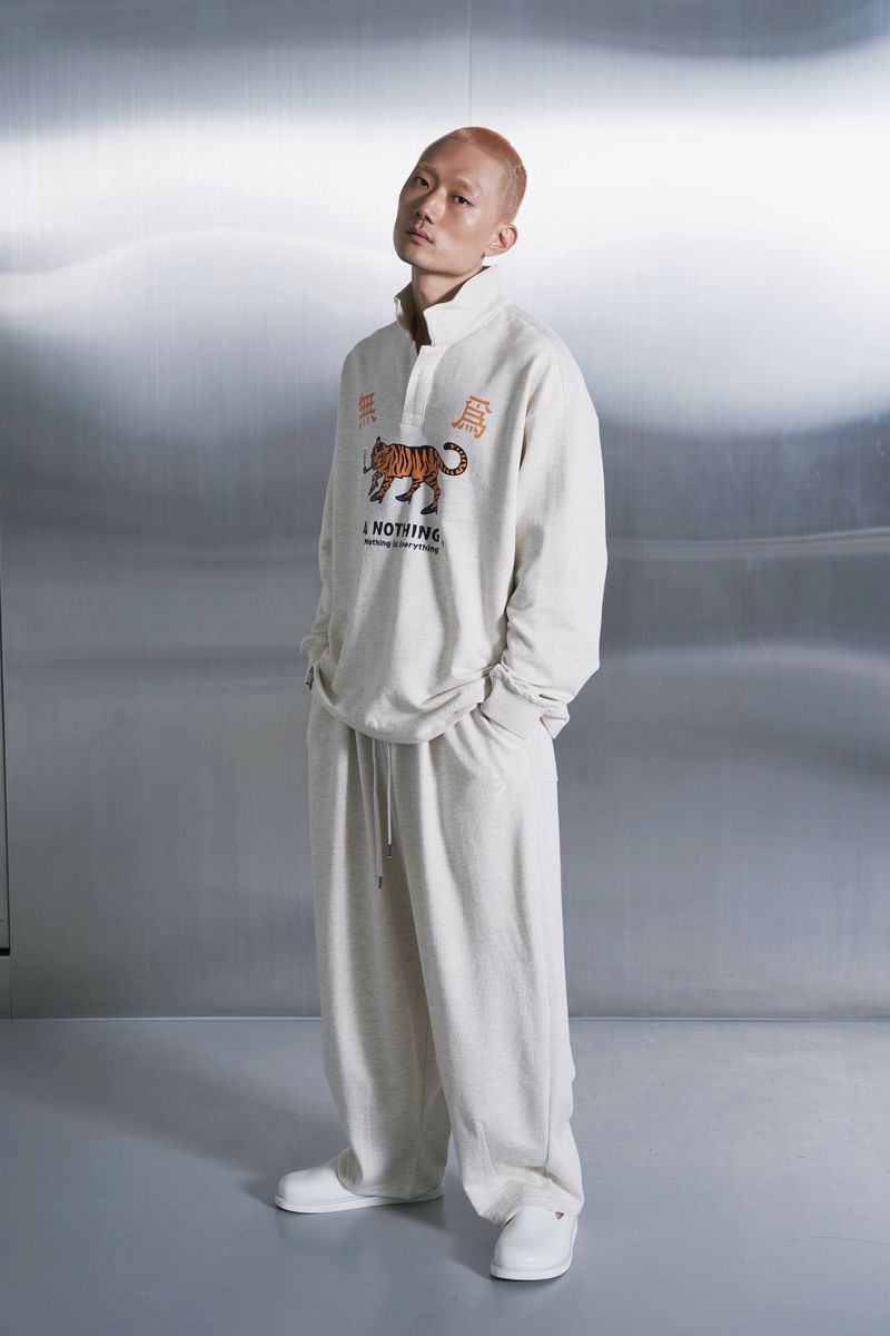 MU-WI PIN-KNIT COLLAR-TEE (Oatmeal)