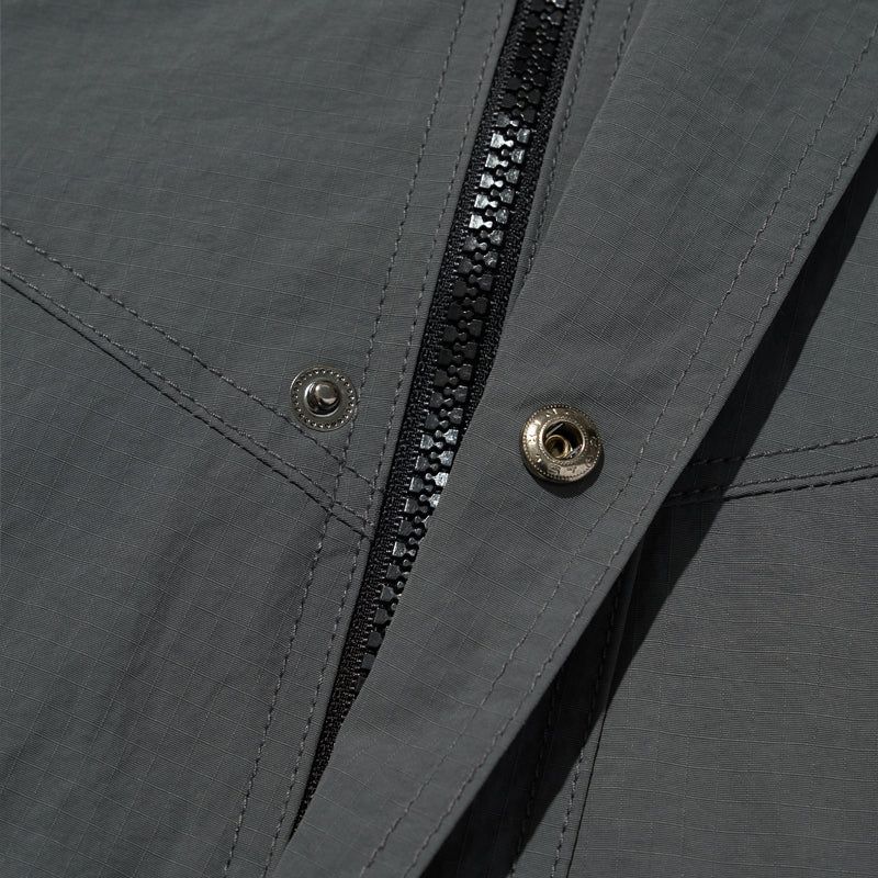 RIPSTOP 2WAY ZIP-UP JACKET [S.GREY]