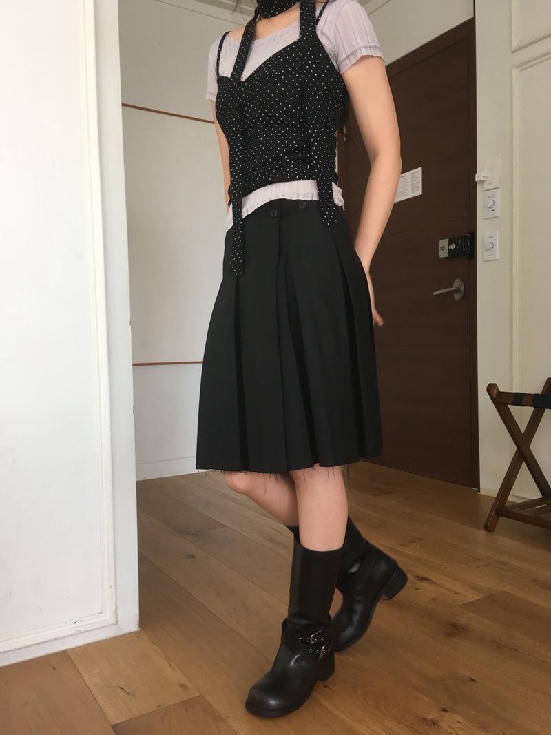 Two Buckle Middle Boots