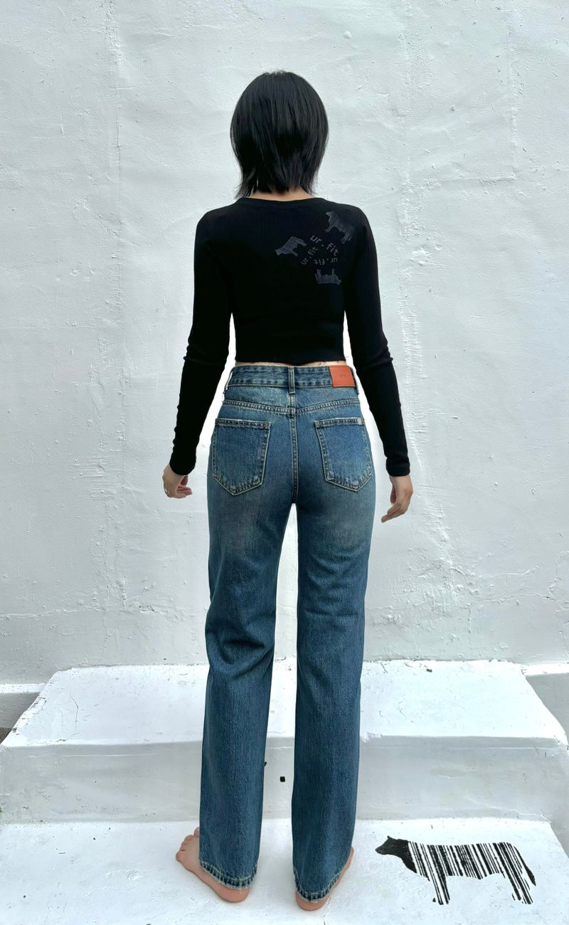 STRAIGHT FIT DENIM PANTS code 18317