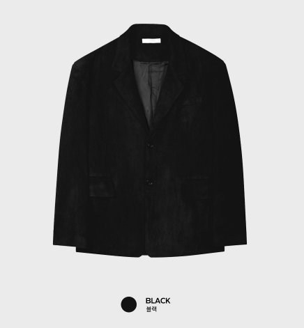 Look Hour Vintage Suede Overfit Blazer Jacket