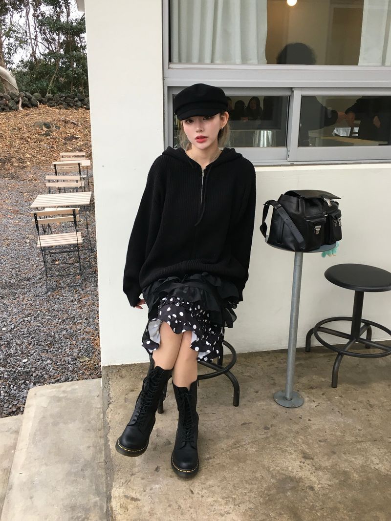 Popo Dot Frill Skirt (2c)