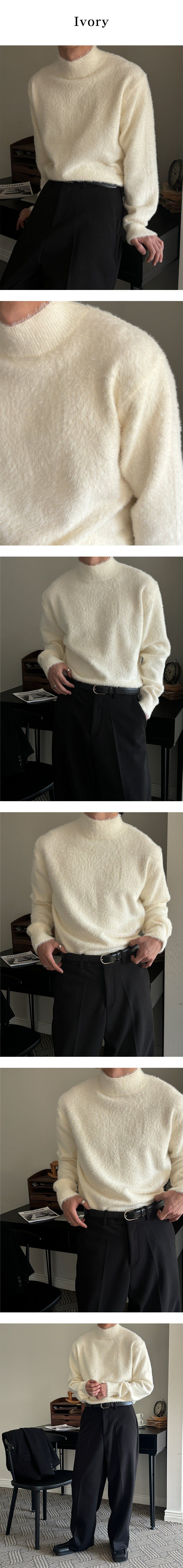  [F/W] Angora half pola knit(5color)