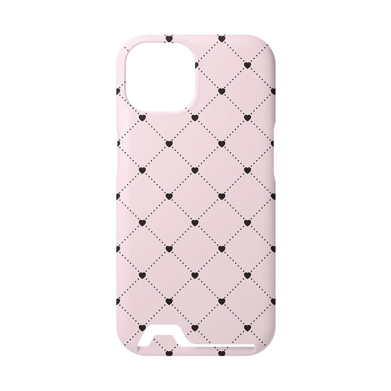 mi ❤︎ littleboutique（ミ❤︎リトルブティック）の「ハートエンジェルカードポケットケース - ブラック（スマホグッズ/小物）」