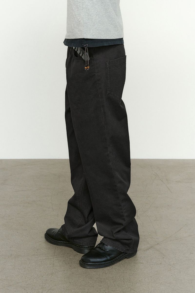 ローライズ フィット カチオン レギュラー パンツ (Washed Black)