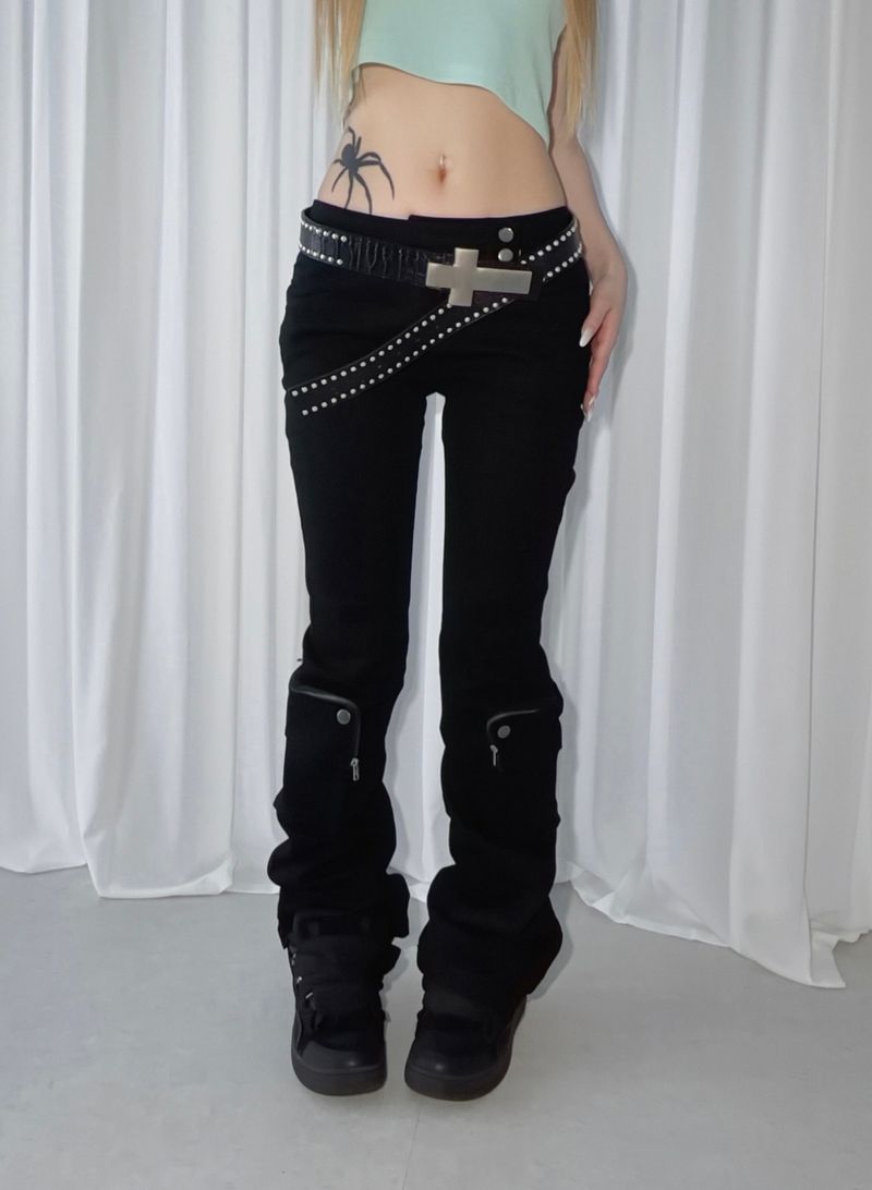 slay pocket bootcut pt (2 color) 