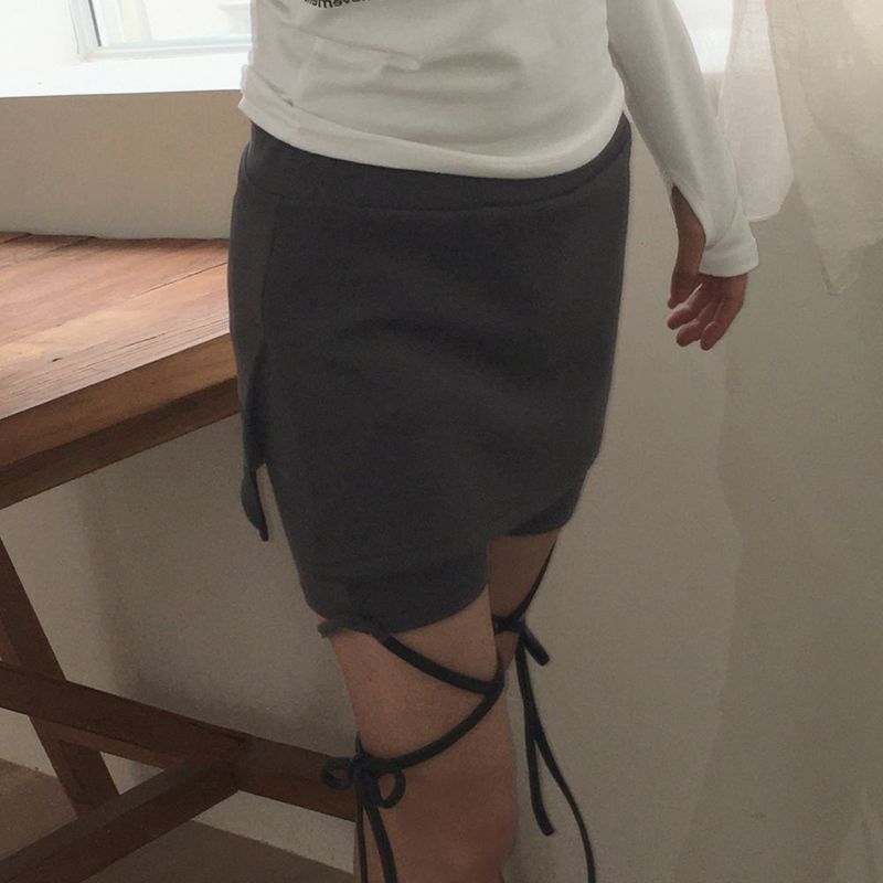 WONDER WONDER(ワンダーワンダー)の「Kantu Split Strap Skirt Pants(Skirts)」