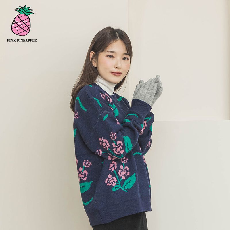 PINK PINEAPPLE（ピンクパイナップル）の「WOOLEN KNIT GLOVES（Fashion Accessories）」