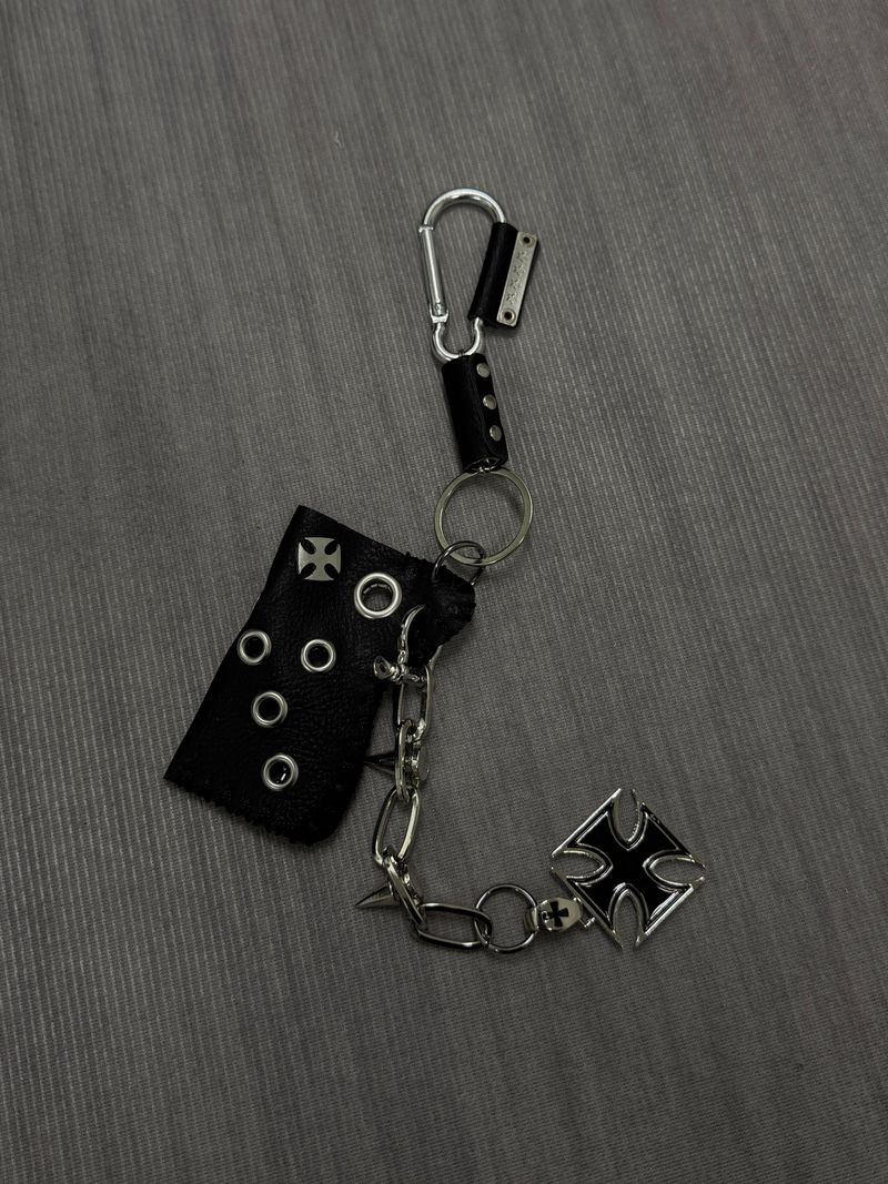 SSROOM(エスエスルーム)の「Leather Carabiner Key ring (BLACK)(Accessories)」
