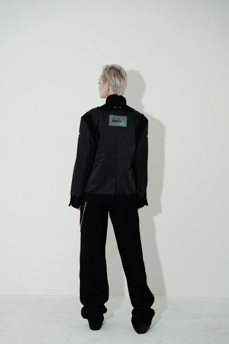 Inverted Distress Nylon Suit