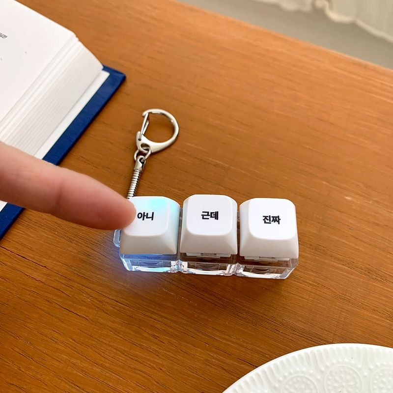 withsome（ウィズサム）の「[withsome made] Ani Geunde Jinjja LED Keycap Keyring (3 Key)（Toys/Key Holders）」