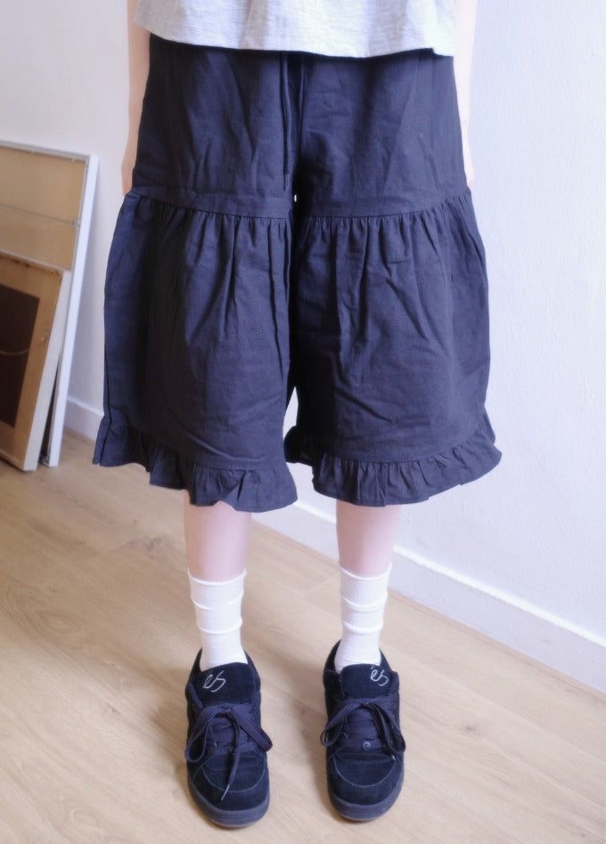 myorang（ミョラン）の「フリルリネンパンツ (2color)（Pants）」
