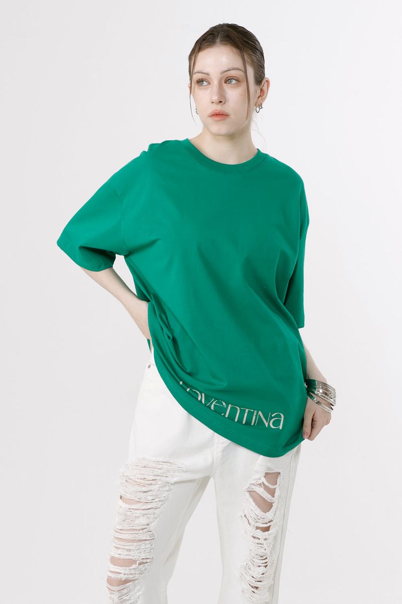 MULTI PRINTING T-SHIRT LIZE_GREEN