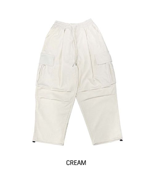 [Mink Brushed] Luxy Two Way Corduroyn Pintuck Cargo Pants