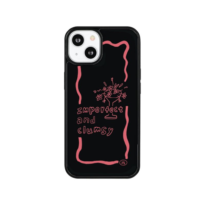 pink line epoxy phone case
