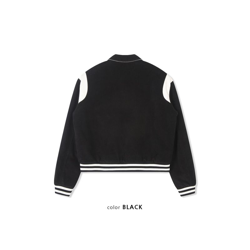 Signature varcity jacket(Black)
