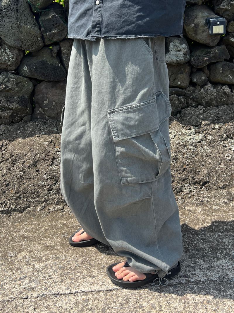 Cold-Washed Cargo Pants (6 Colors)