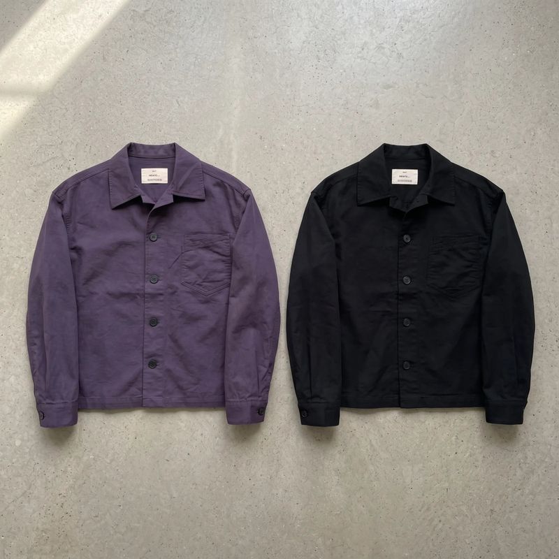 Muted Violet Shirt Jacket