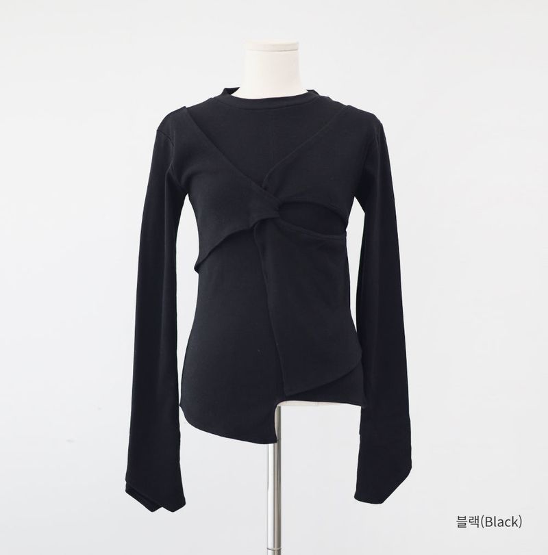 Twisted Slit T-Shirt
