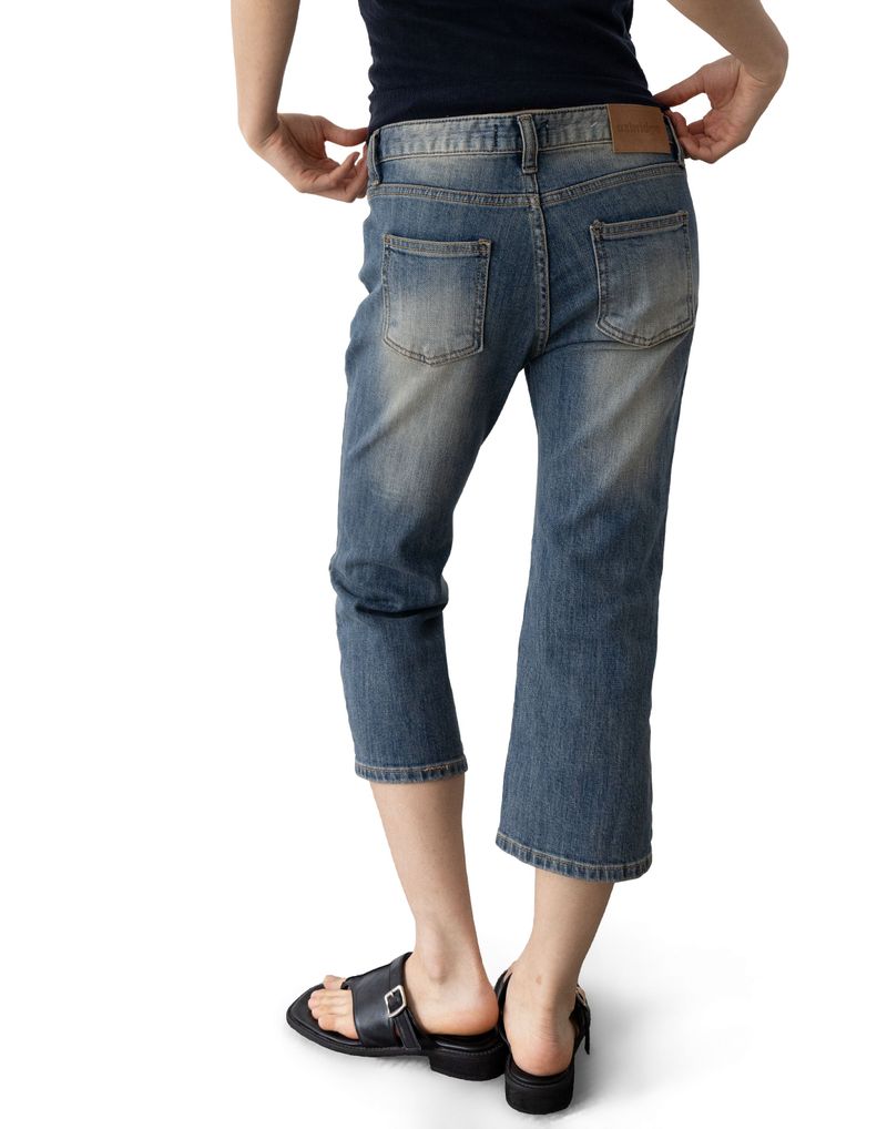 Vintage Capri Denim Pants (low-rise)