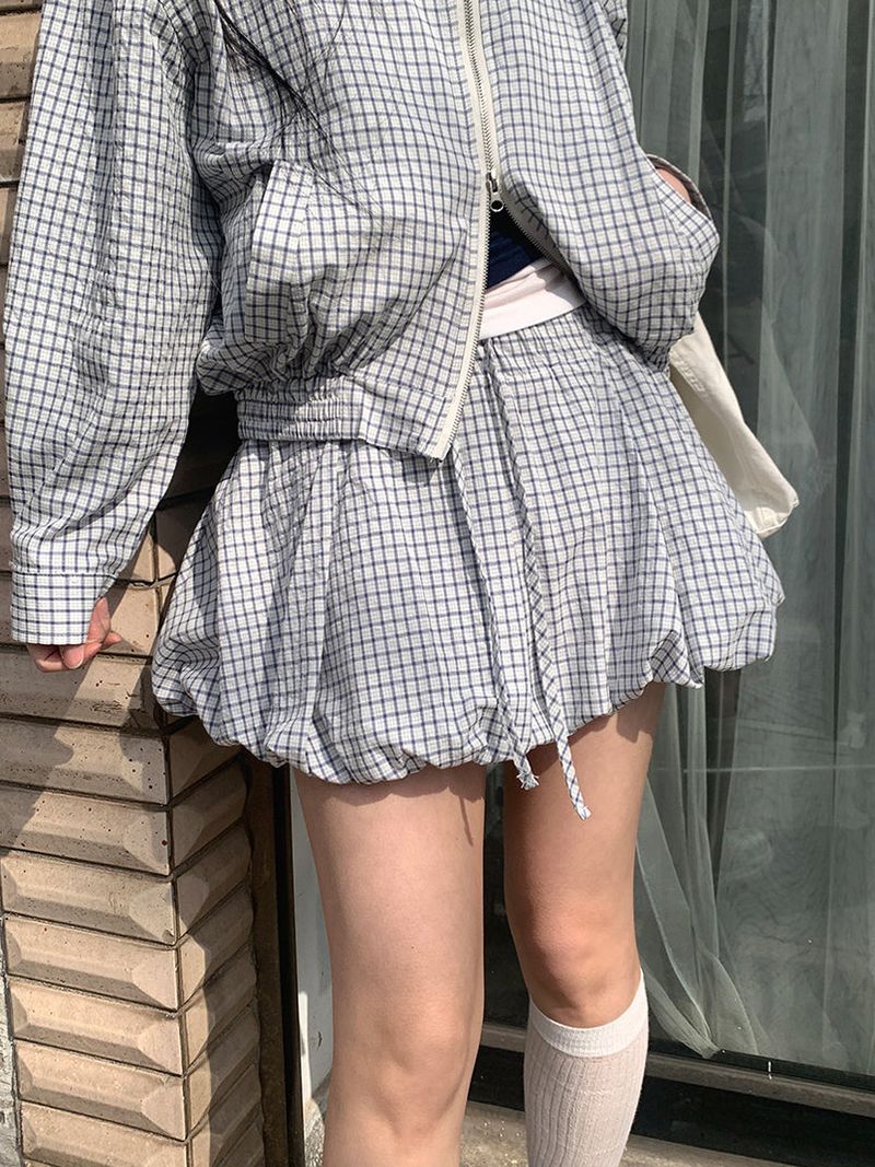JAZZ THE ORDER(ジャズ ザ オーダー)の「CHECK BALLOON SKIRT (2C)(Skirts)」
