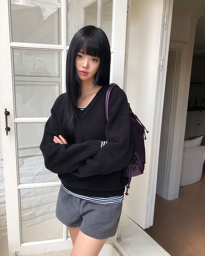 [ORIGINAL] Derr V-Neck Loose-Fit Knit