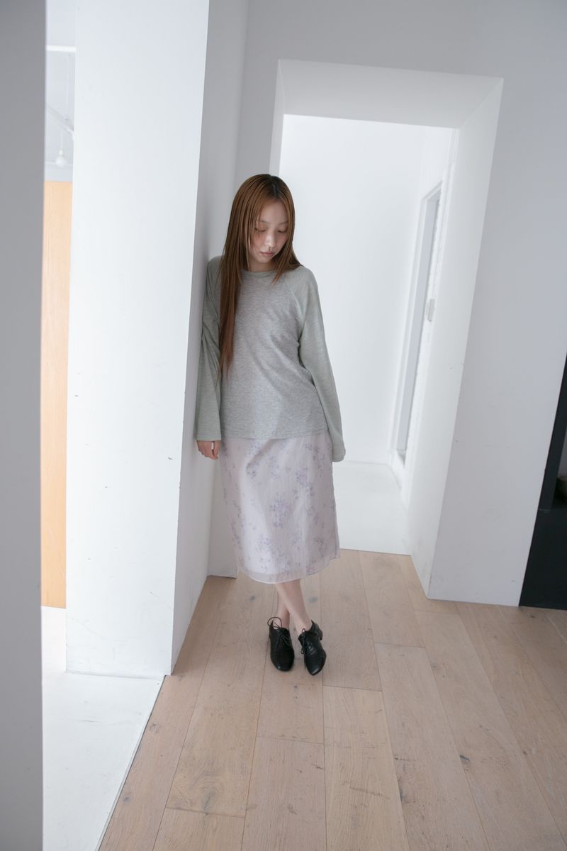 slub raglan top(2colors)