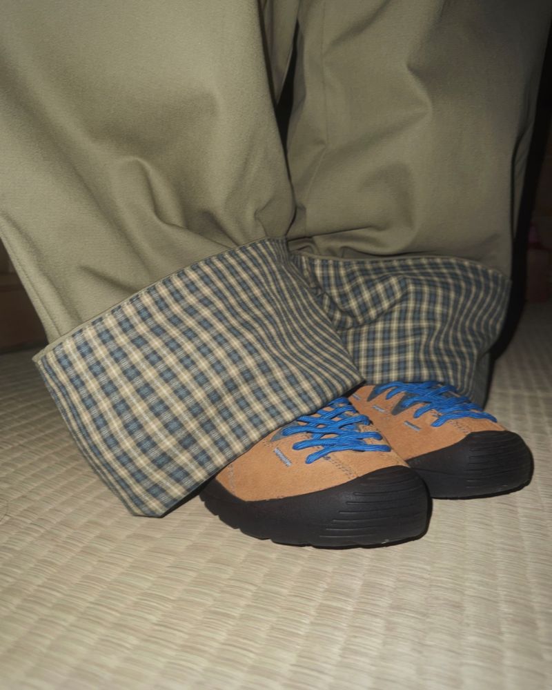 (3color) Check Roll-Up Wide Pintuck Pants
