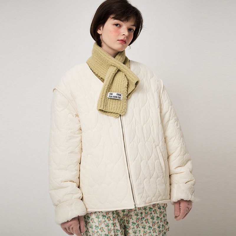 HEART REVERSIBLE JACKET_CREAM