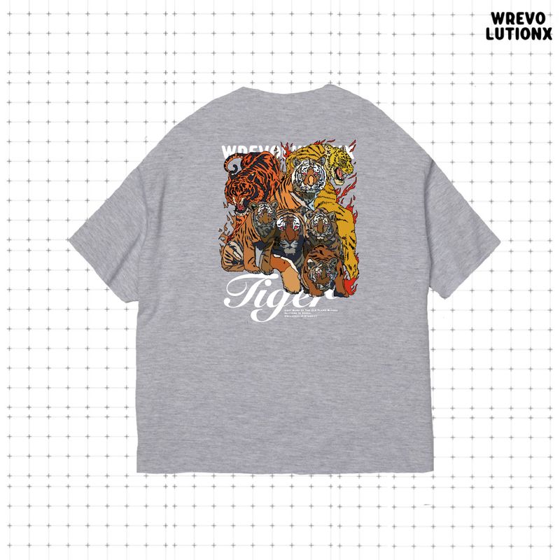 WREVOLUTIONX by WooLeeX（レボリューションエックス バイ ウーリーエックス）の「Tigers T-Shirt（Light Grey)（Tops）」