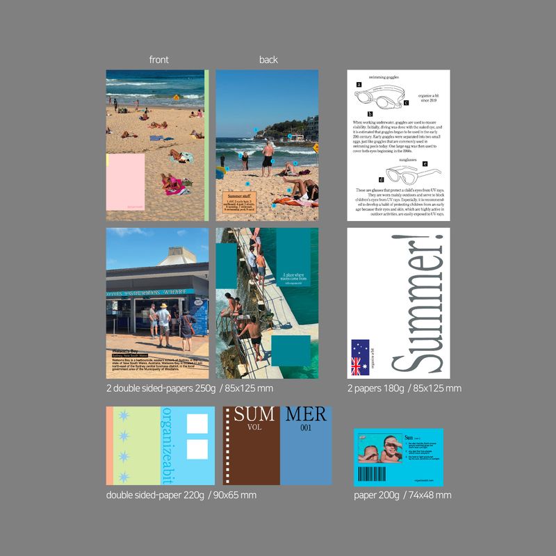 oab summerly pack / scrap sticker set