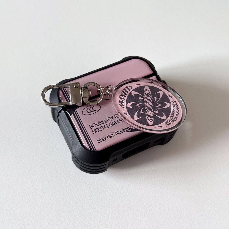 MOBN Acrylic Keyring (DustyPink/CharcoalGray)