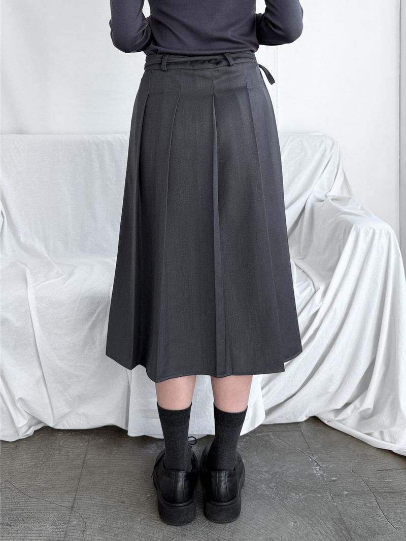 STRAP MIDI WRAP SKIRT