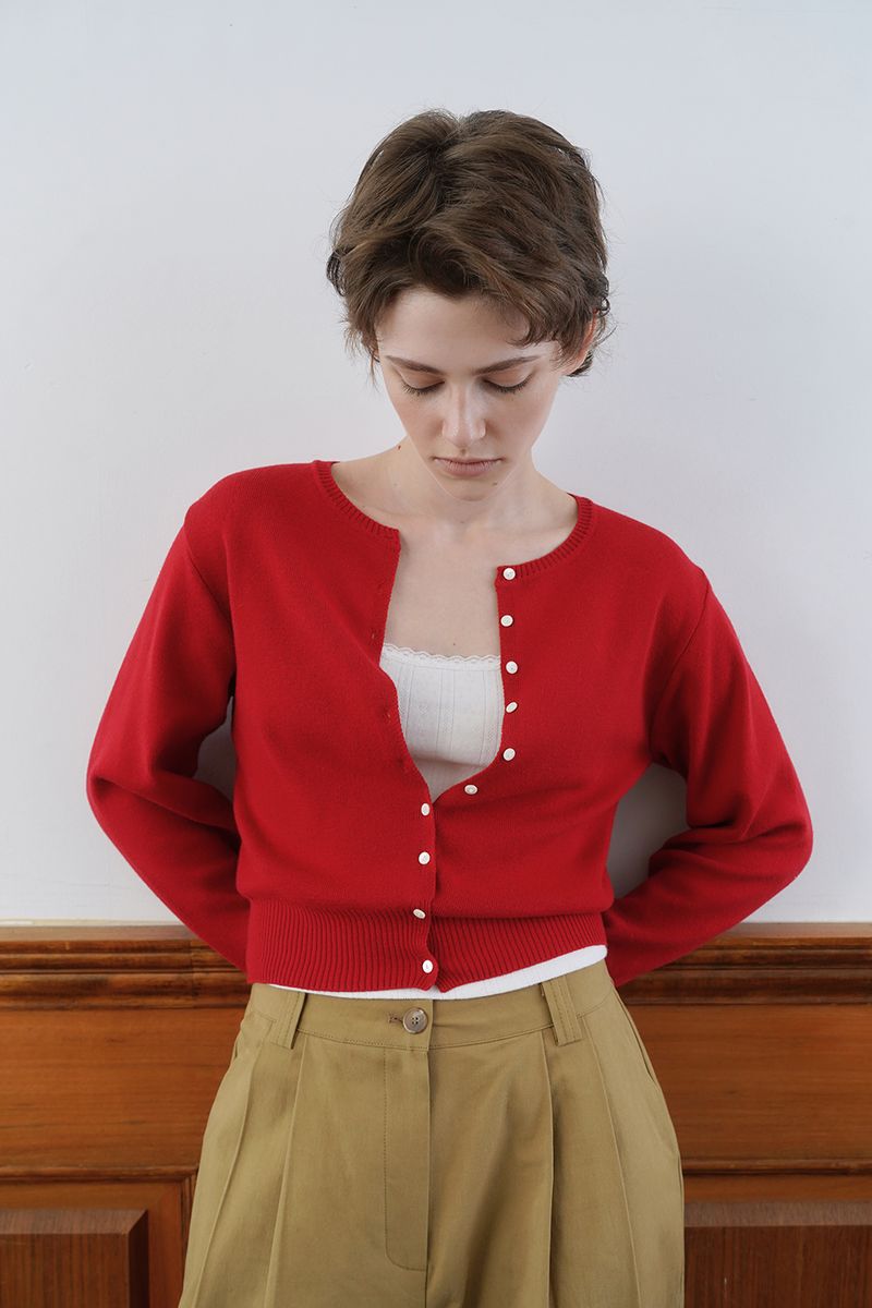 Essencial cardigan_red