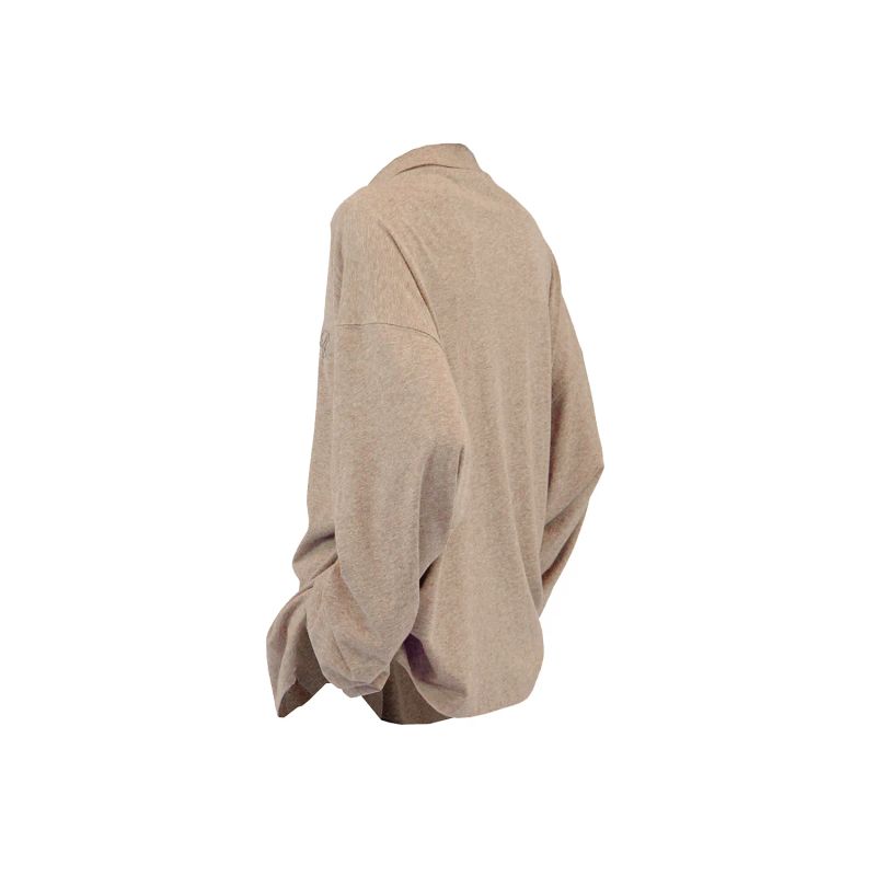 RELABEL('LABEL) Tencel cotton wool moisture wicking skin-friendly magnetic collar embroidery commuting knitted shirt