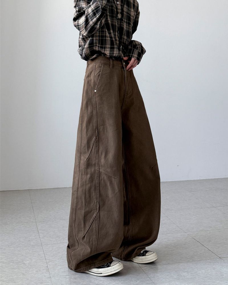 Gallua Peach Wide Pants