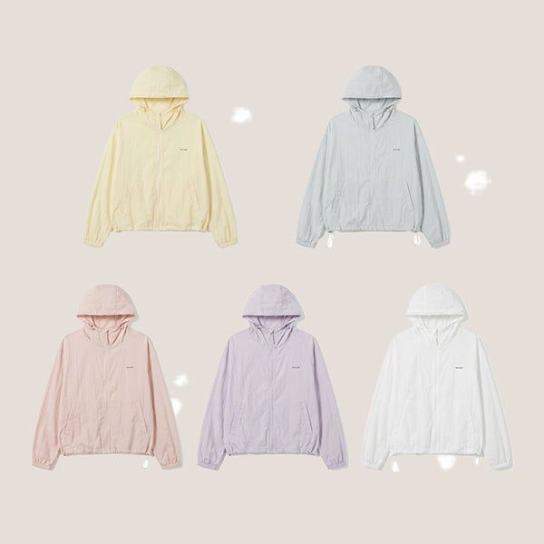 hijjoo（ハイチュー）の「Pastel Cool Tone Hooded Zip-Up Windbreaker (5 colors)（Jackets/Outerwear）」