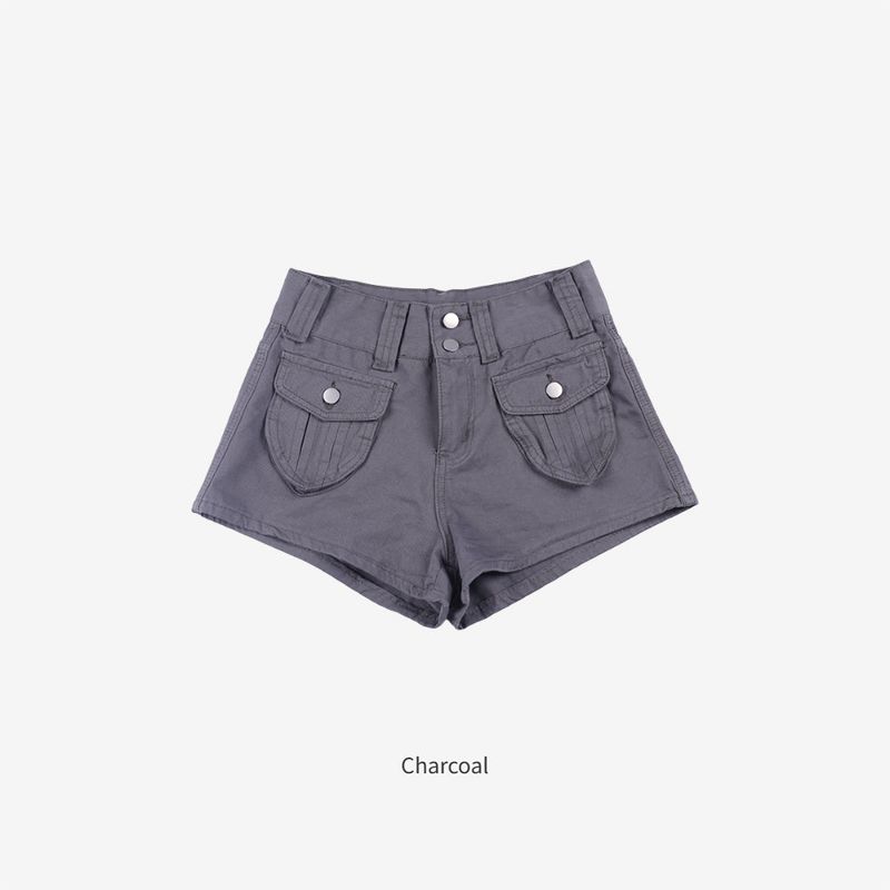 Brick Cargo High Waist Shorts