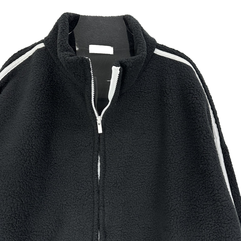 boa fleece track zip-up