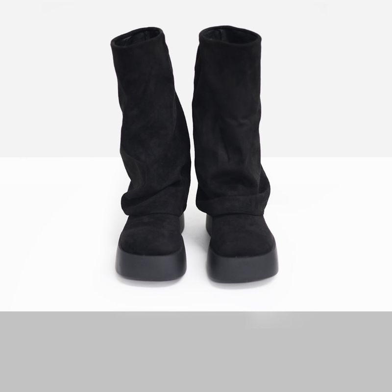 Benne Suede Chunky Heel Boots