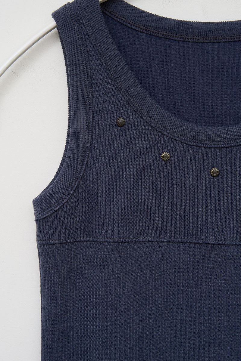 (W) Moto Stud Sleeveless