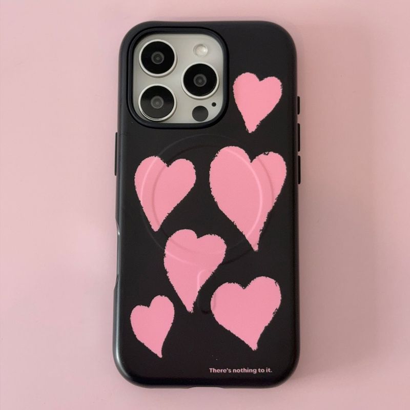your emotions(ユアーイモーション)の「(MagSafe) ハートハード (ピンク) バンパーケース(スマホグッズ/小物)」
