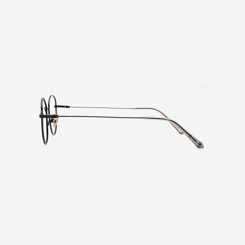 Knouun Round titanium glasses CODE. 103. B Black