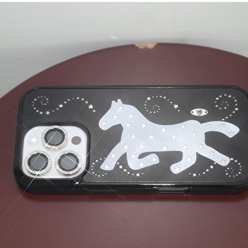 [MADE] starry pony case (black)