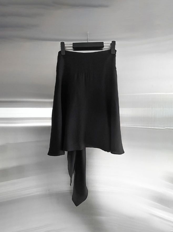 Elo Knot Nylon Midi Skirt