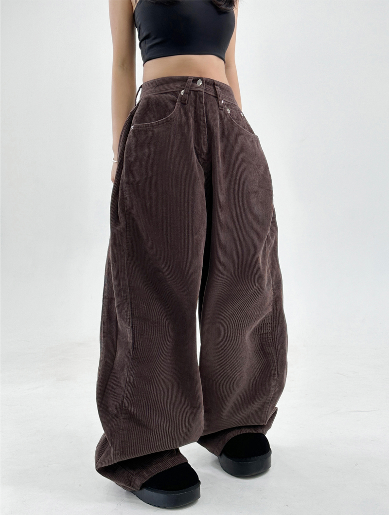 CCORTTI（コルッティ）の「🤎🧸 BALLOON FIT SIDE PLEATED CORDUROY PANTS WIDE PANTS - 3 COLOR（Pants）」